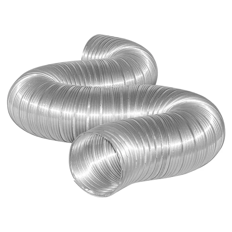 DUNDAS JAFINE MFX58X Semi-Rigid Duct, 5 in Dia, 6 ft L, Aluminum