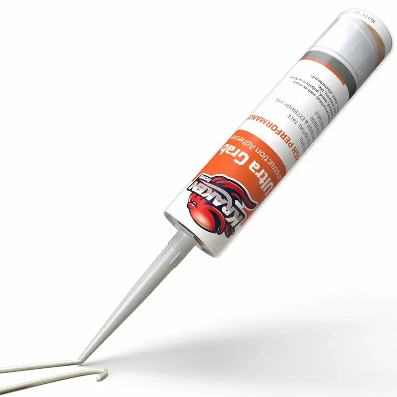 Kraken Bond Ultra Grab High Tack -  White Construction Adhesive 300Ml 10.1 Fl Oz1 Pack