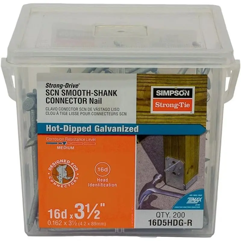 Simpson Strong-Tie 16D5HDG-R 3-1/2" Connector Nails - 200pcs