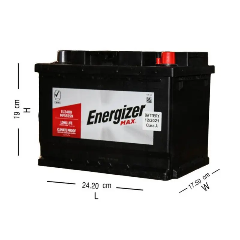 Car Battery-55 Amp Left Corner
