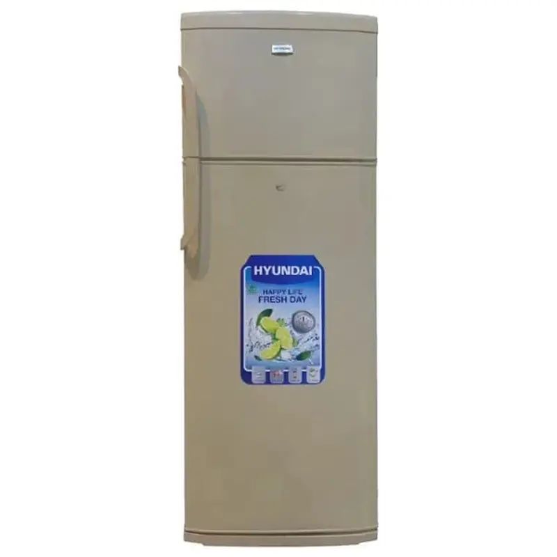 Hyundai Double Glass Door Refrigerator 27 Cu FtBeige