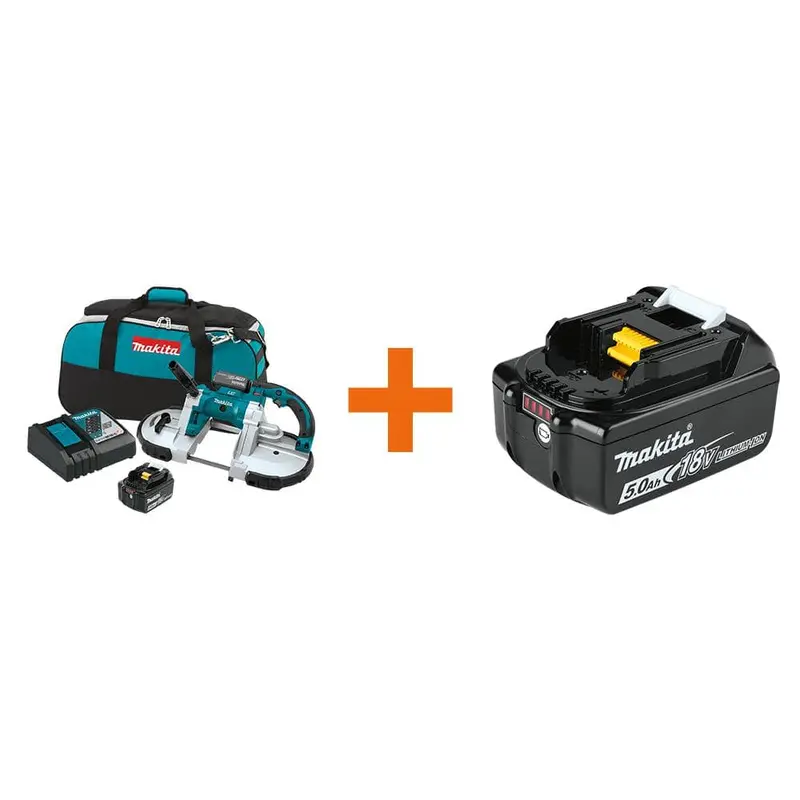 18-Volt LXT 5.0Ah Lithium-Ion Cordless Portable Band Saw Kit with bonus 18-Volt LXT Lithium-Ion Battery Pack 5.0Ah14.3 / each