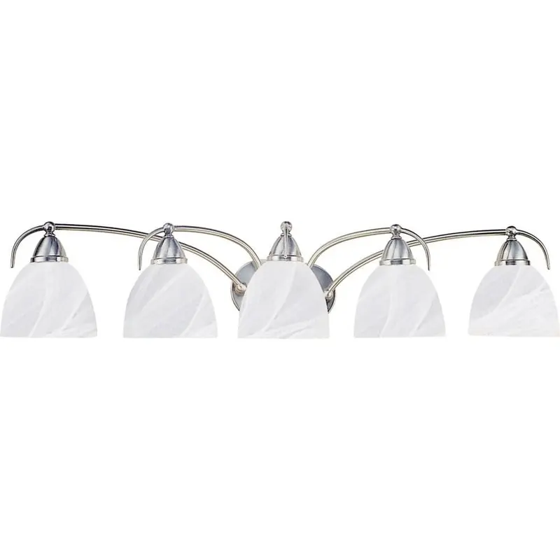5-Light Brushed Nickel Bath and Vanity Light17.5 / each