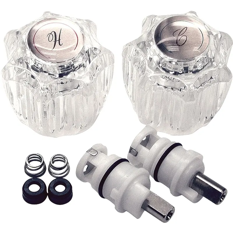 Danco 39675 Faucet Repair Trim Kit, Complete, Clear, For: Delta/Delux Double Handle Faucets