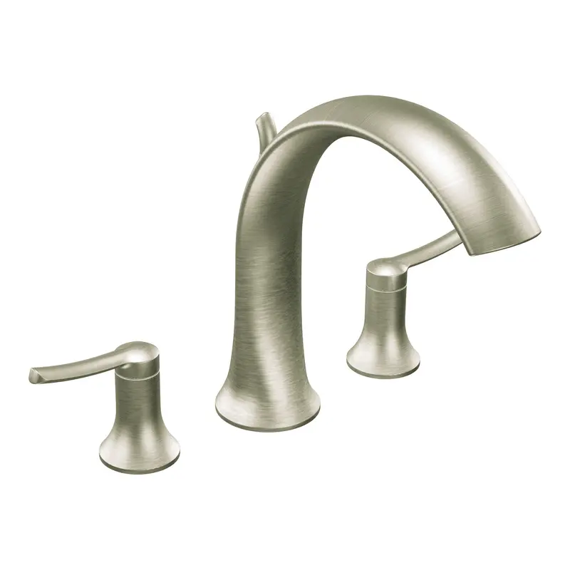 Fina Chrome two-handle high arc roman tub faucetChrome