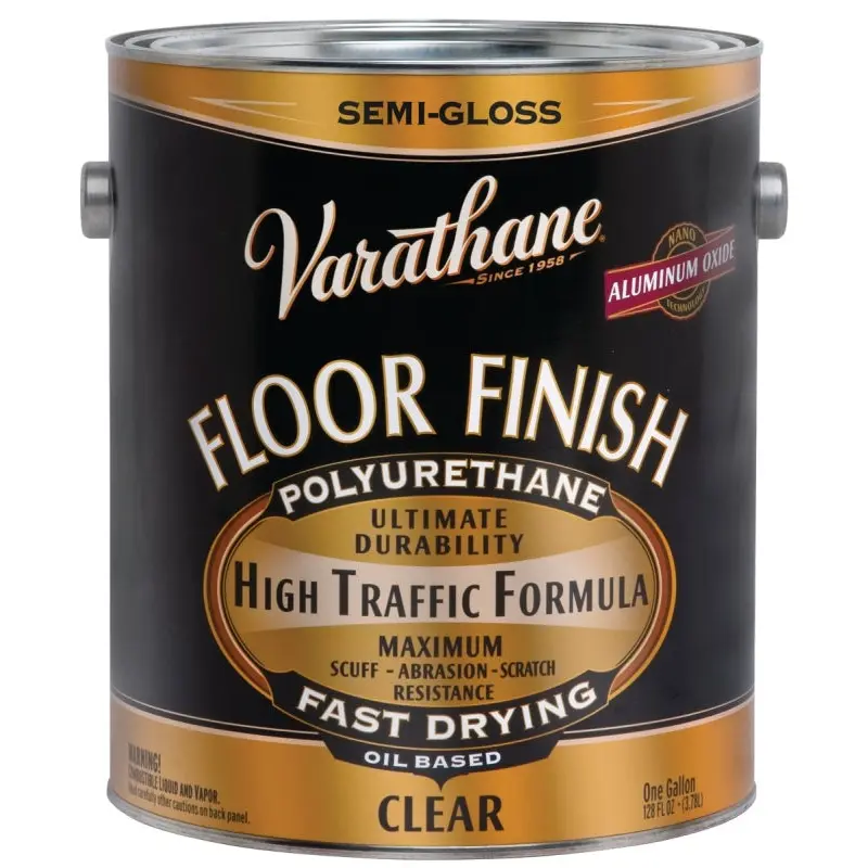 Varathane 130131 Floor Finish Paint, Semi-Gloss, Liquid, Crystal Clear, 1 gal, Can