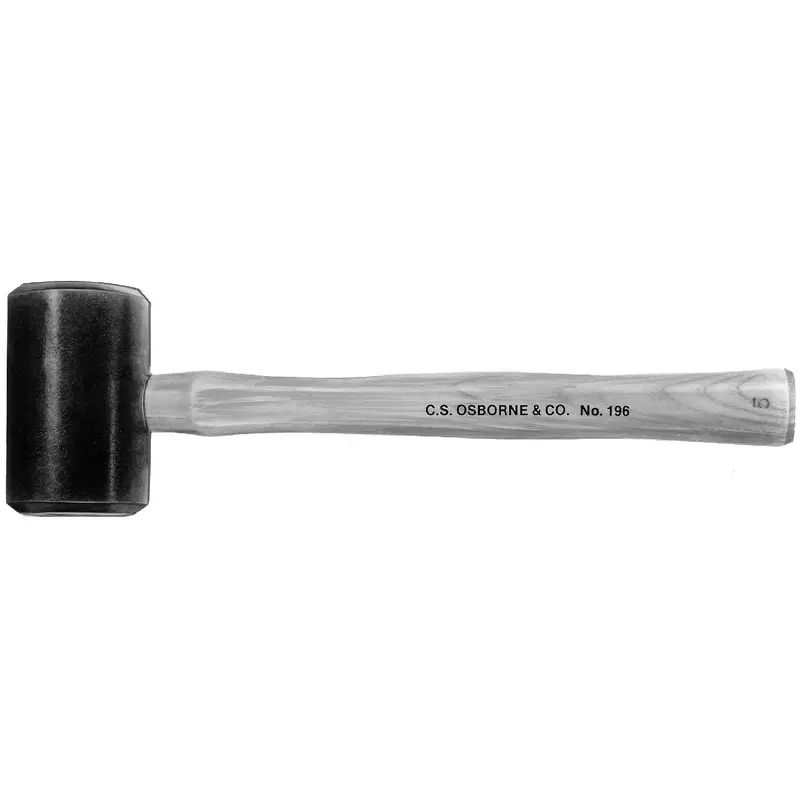C.S. Osborne Rawhide Mallet - Solid Head - Size 6