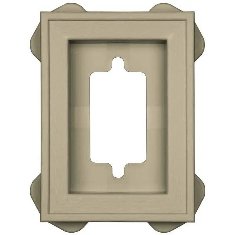 Builders Edge FMM3016 Recessed Mini Mounting Block IVORY75", 1.00", 1.25"