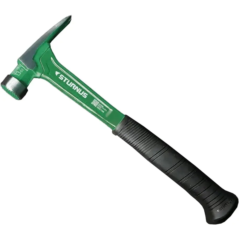 Sturnus Green Velocity Rip Claw Hammer  13oz, Short Handle, Milled Face