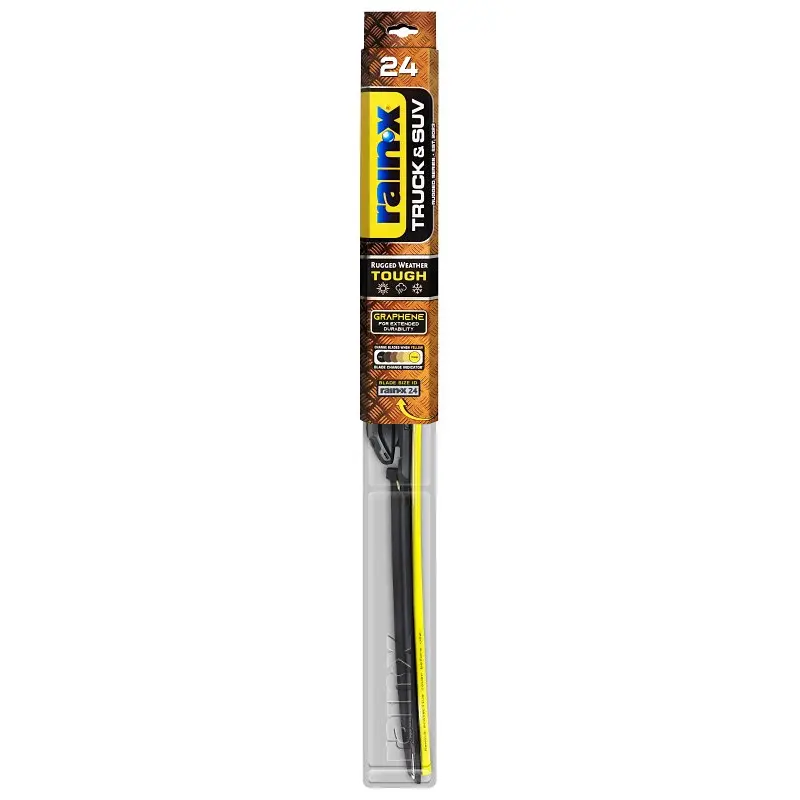 Rain-X Truck & SUV 870224 Wiper Blade, Beam Blade, 24 in L Blade, Synthetic Rubber