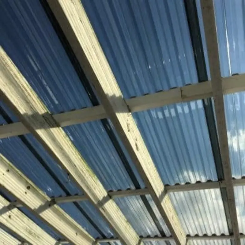 26 in. x 12 ft. Polycarbonate Corrugated Roof Panel in Solar GreyGray