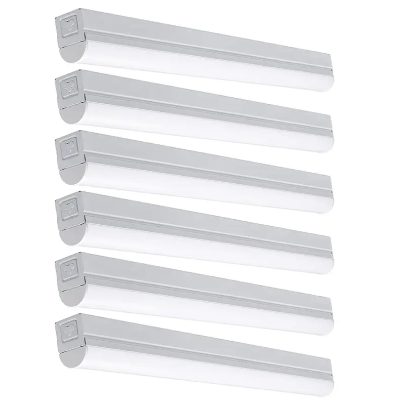 2 ft. 20-Watt Equivalent 900 Lumens Integrated LED White Strip Light Fixture 4000K Linkable Plug-in Direct Wire (6-Pack)1.6 / each