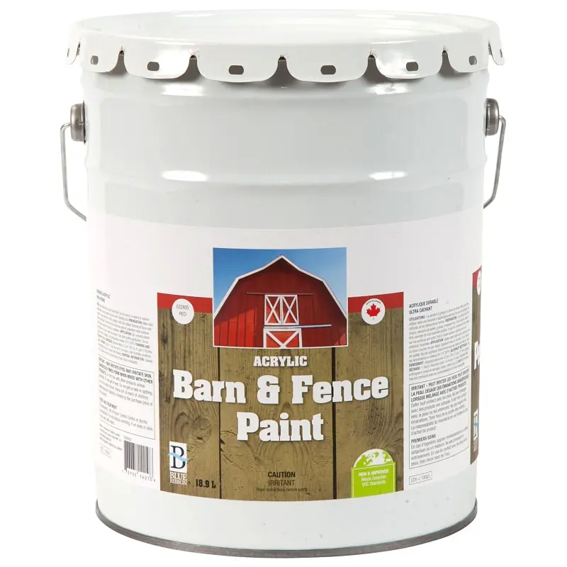 UCP Paints E22805-18.9 Barn & Fence Paint, Red, 18.9 L