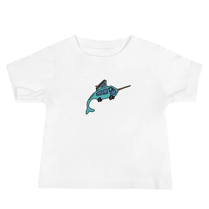 Narwhal Ned Baby T-ShirtBlack / 6-12m