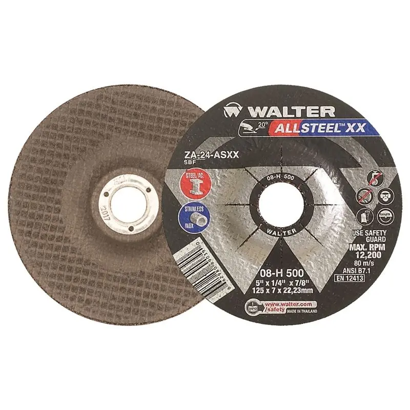 WALTER 08H500 HP XX Grinding Wheel 5in X  1/4in X 7/8in