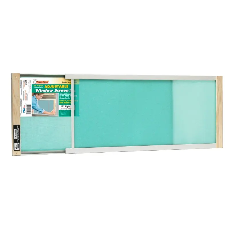 Frost King AWS1145 Window Screen, 25 to 45 in L, 10 in W, Aluminum/Polyethylene
