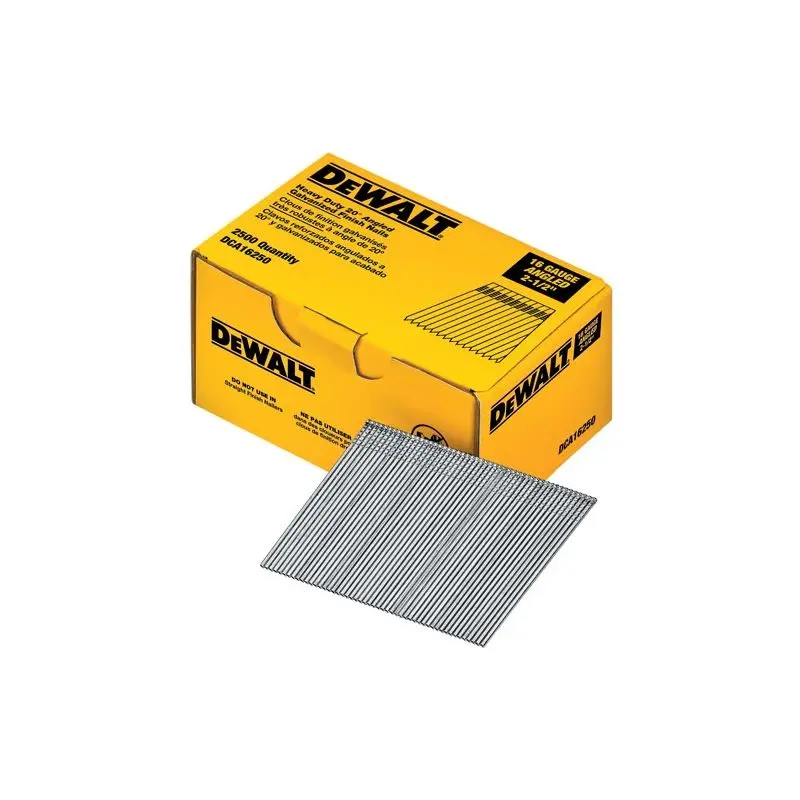 DEWALT 16ga 2-1/2" 20-Degree Angled Finish Nail