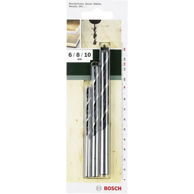 Wood Drill Bit Set 6/8/10mm 3pcs