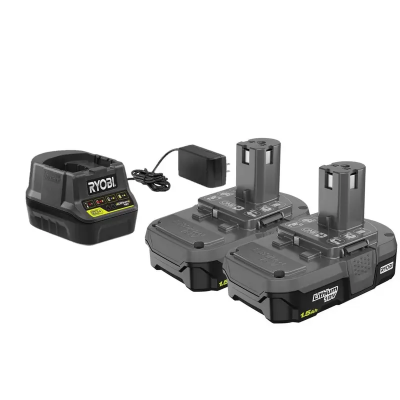 18-Volt ONE  Lithium-Ion 1.5 Ah Compact Battery (2-Pack) with Charger Kit1.83 / each