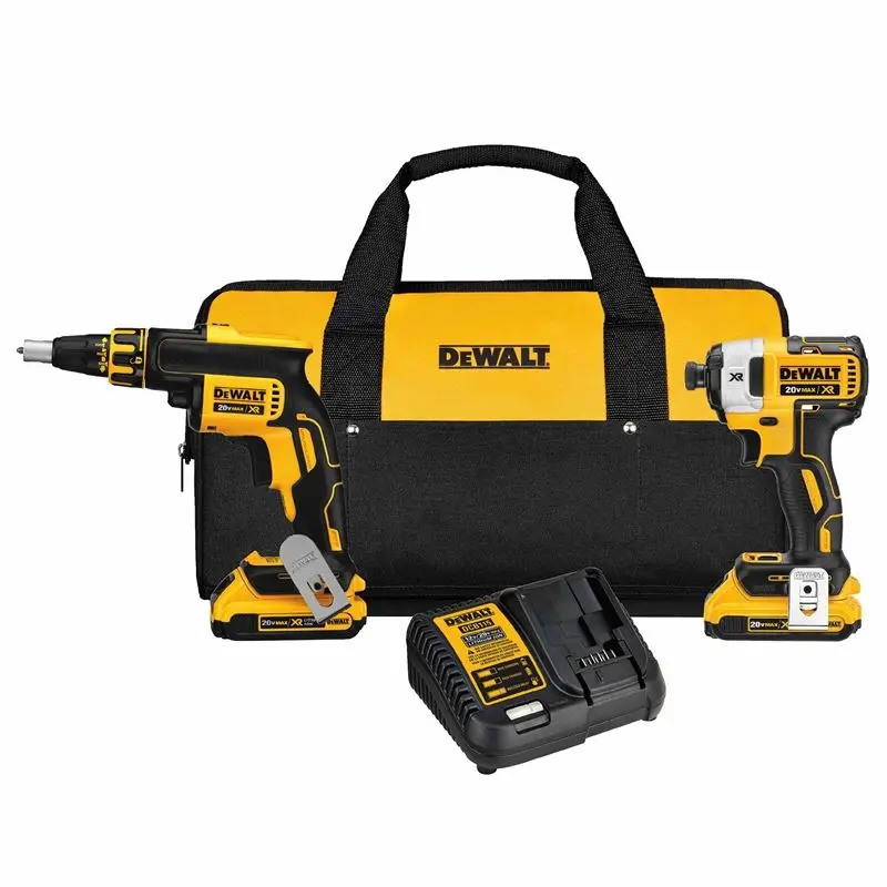 DEWALT DCK267D2 20V MAX* XR Drywall Screwgun  Impact Driver Kit (2.0Ah)