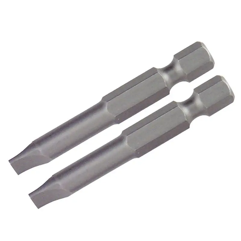 Wiha Slotted Power Bit 3.5 x 50mm Pack of 2 Bits