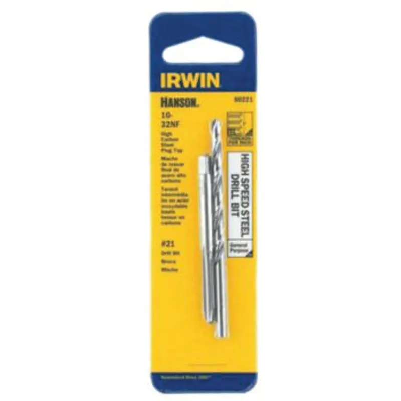 Irwin 80221 Tap and Drill Bit Set, HCS/HSS