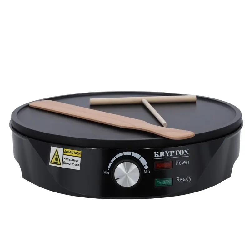 Krypton KNCM6387 Electric Crepe Maker | 1000W Non-Stick Surface