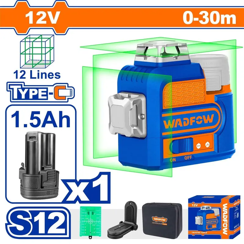 Cordless 3D Laser Level WLE8M12