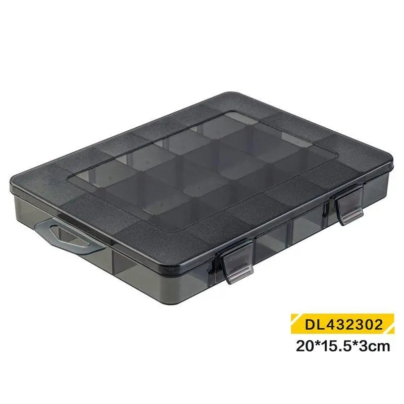 Deli Storage Box 200x155x30mm Black  | DL432302