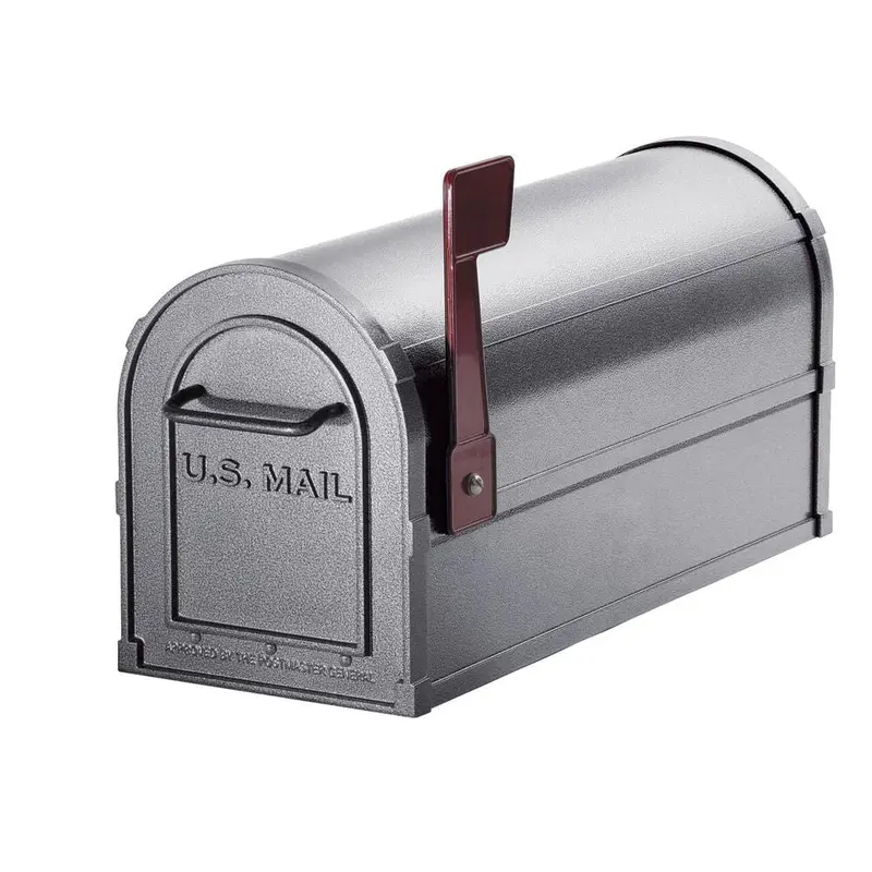 4800 Series Post-Mount Deluxe Rural MailboxPewter / 20.0 / Large