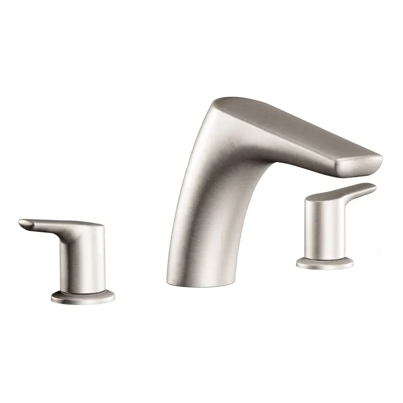 Method Chrome Two-Handle Low Arc Roman Tub FaucetChrome