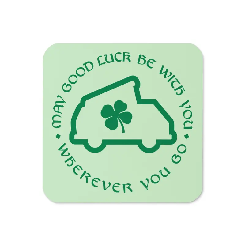 Lucky Westy Cork-Back Coaster