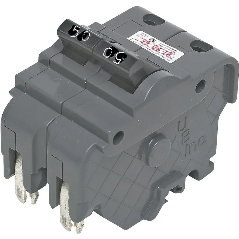 Federal Pacific UBIF250N Circuit Breaker, Type NA, 50 A, 2 -Pole, 120/240 V, Standard Trip, Plug Mounting