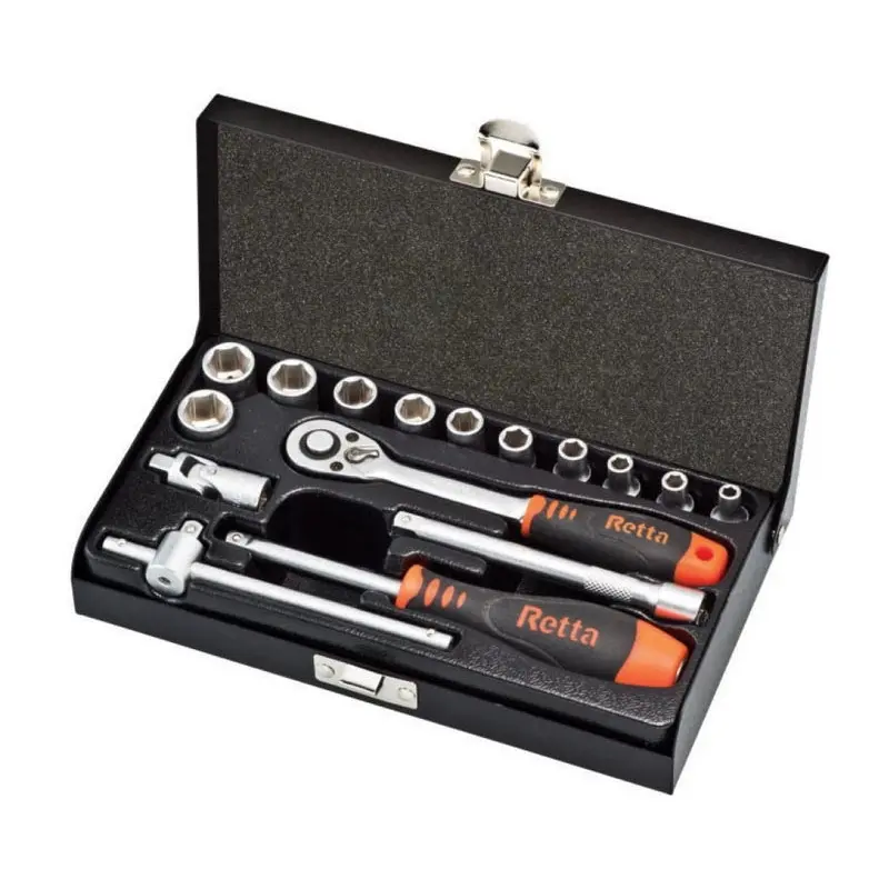 Retta | 1/4 Inch Socket Set 16 Pieces 6-Point | RLT1604