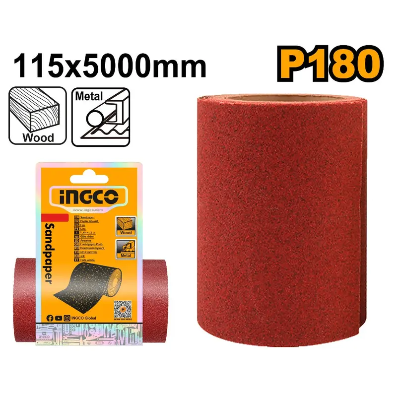 INGCO Sandpaper Roll Grit 180| AKHS761804