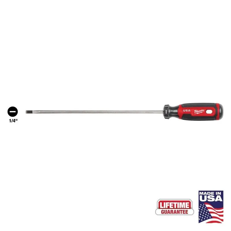 Milwaukee MT214 1/4in Cabinet 10in Cushion Grip Screwdriver (USA)