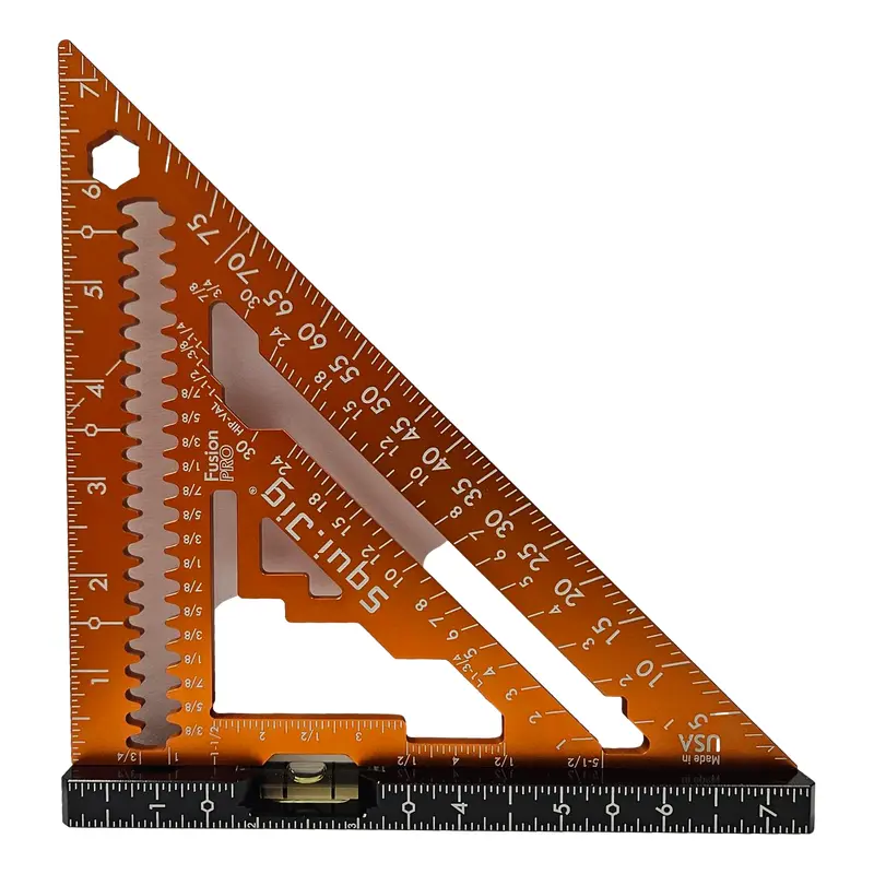 Squi.Jig Fusion Pro 7.5" Rafter Square - Limited Edition Orange