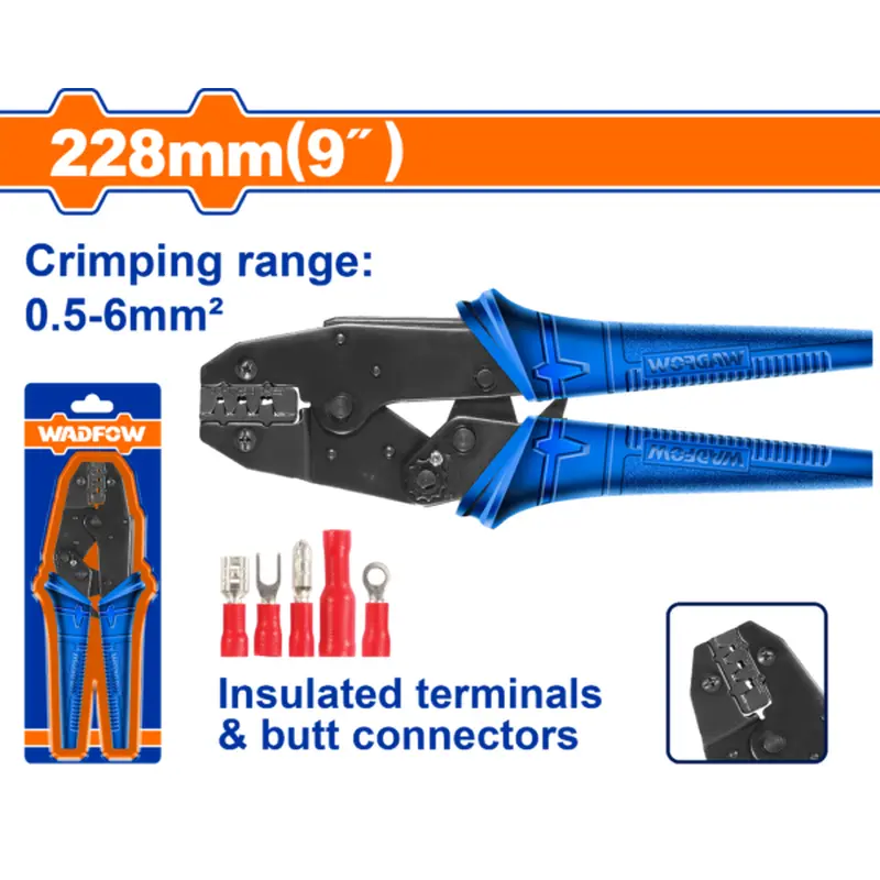 Wadfow WCP3609 Ratchet Crimping Plier