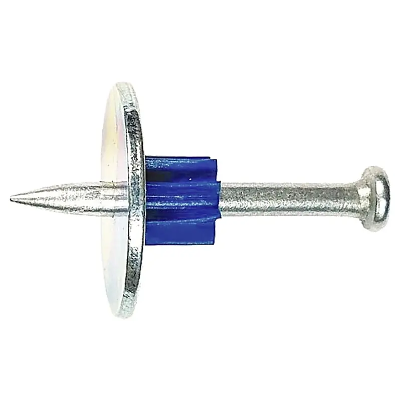 Blue Point Fasteners PDW25-51F10 Drive Pin with Metal Round Washer, 0.14 in Dia Shank, 2 in L