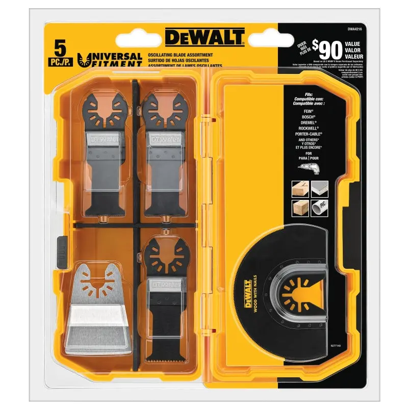 DeWALT DWA4216 Oscillating Blade Set, Metal