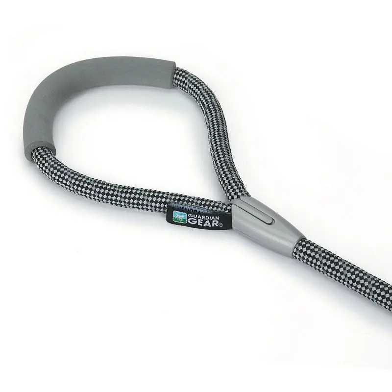 Guardian Gear ZA9909 06 17 Reflective Rope Lead, 6 ft L, Black, Fastening Method: Clasp