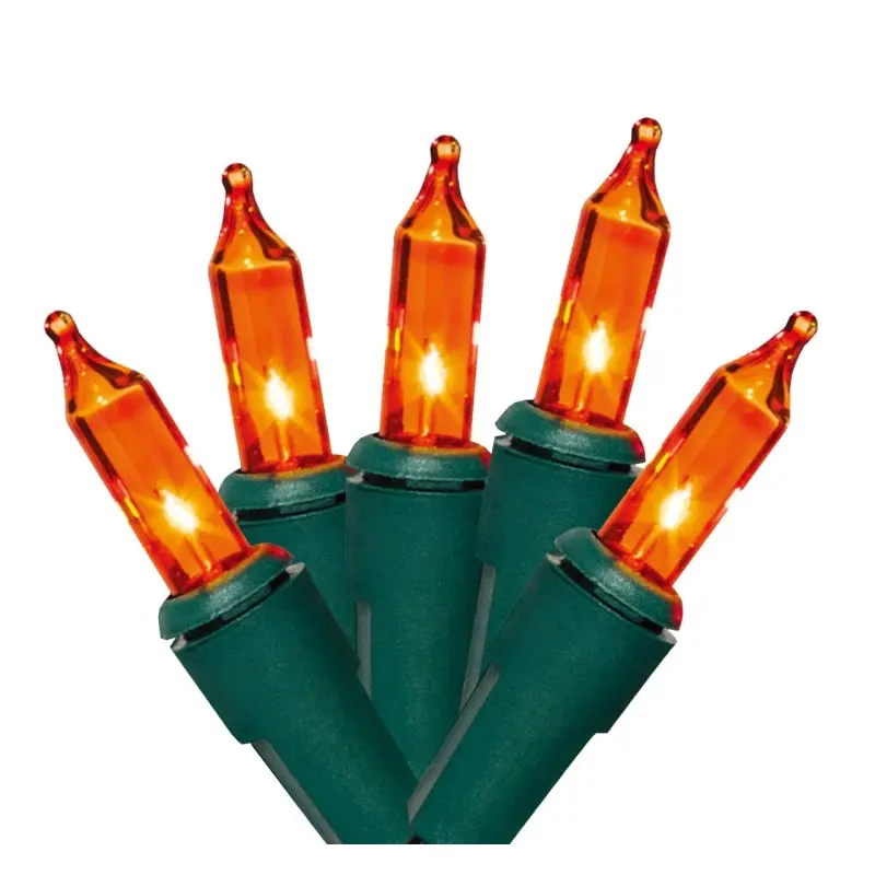 Hometown Holidays 2980-06/U13Y072U Light Set, 100-Lamp, Incandescent Lamp, Amber Lamp, 21 ft L