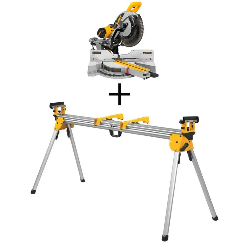 15 Amp Corded 12 in. Sliding Miter Saw with Bonus Heavy-Duty Miter Saw Stand