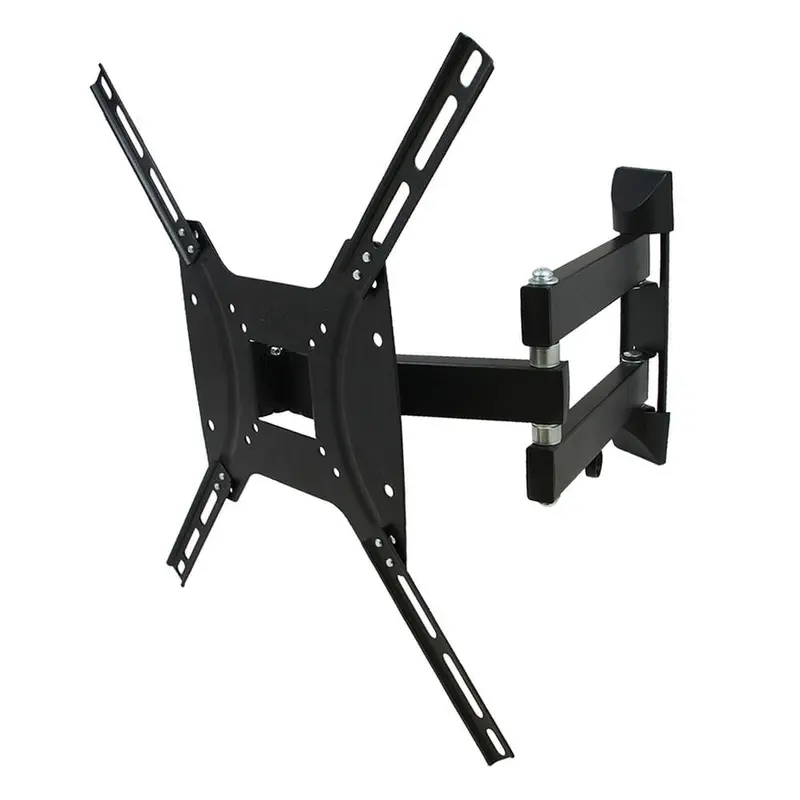 26 in. to 55 in. Full Motion Single Stud Television Wall Mount in Black5.7 / each