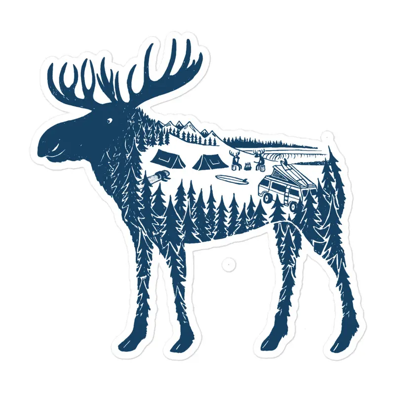 Moose Meet-Up Sticker33