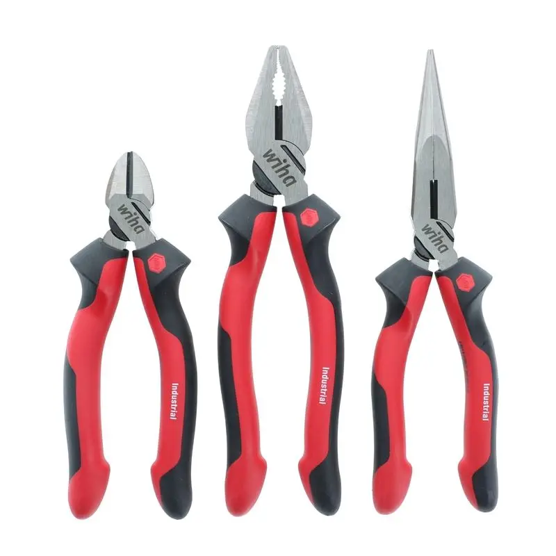 Wiha Industrial Pliers SoftGrip 3 Piece