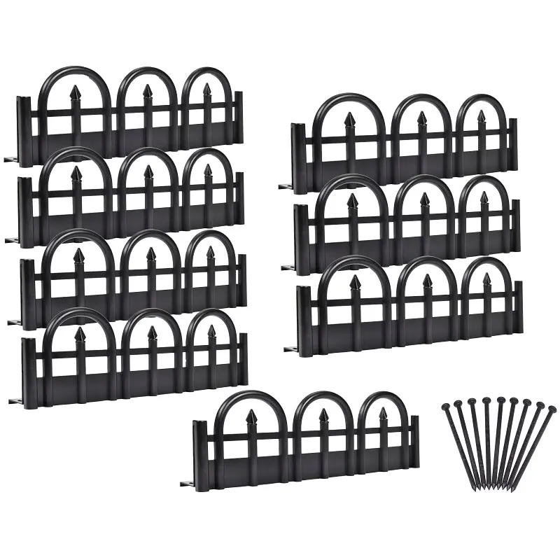 Dimex 3601-10-6 Landscape Edging Kit, 10 ft L, Plastic, Black