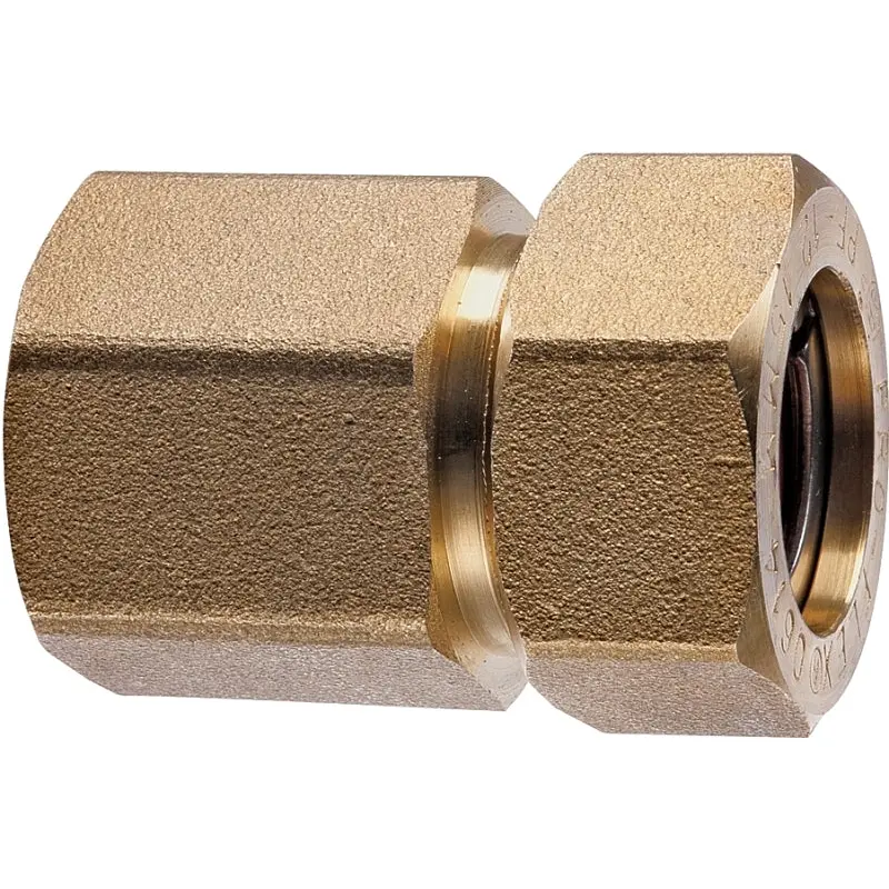 Pro-Flex PFFN-1212 Tube to Pipe Fitting, 1/2 in, FNPT, Brass