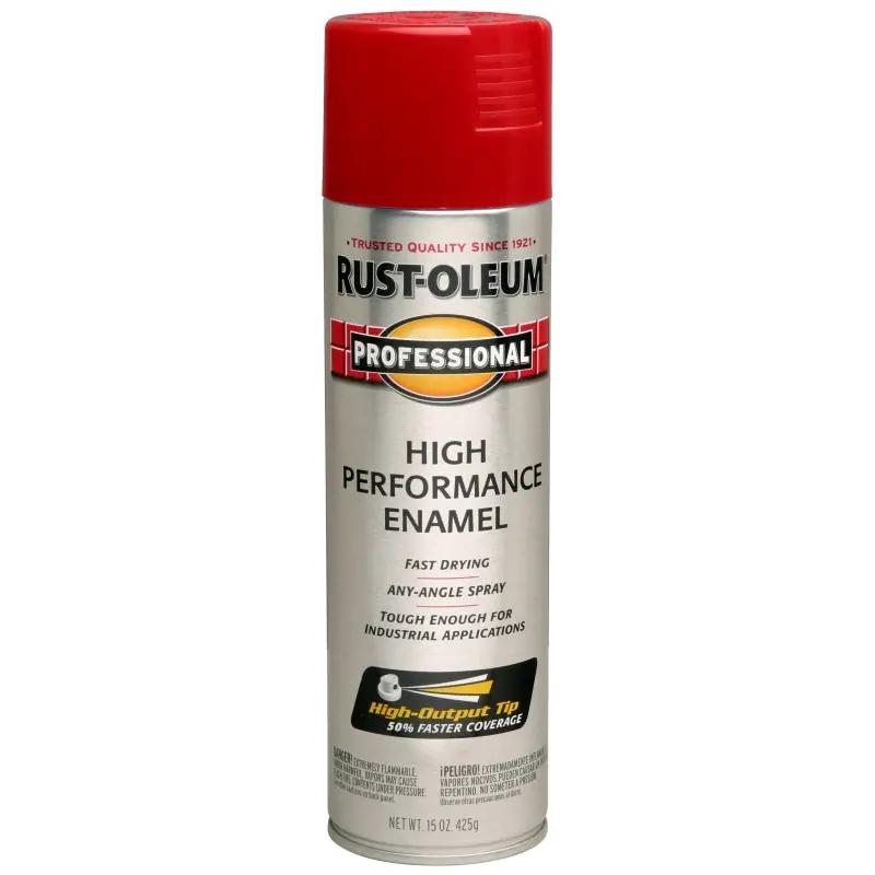Rust-Oleum 7564838 Safety Spray Paint, Gloss, Safety Red, 15 oz, Can