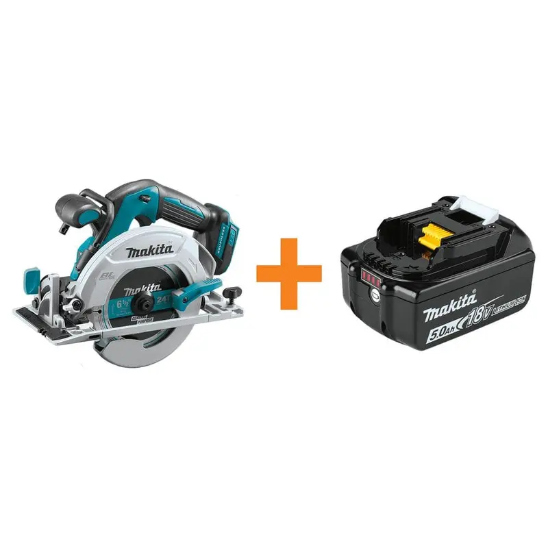 6-1/2 in. 18-Volt LXT Lithium-Ion Brushless Cordless Circular Saw Tool-Only with Bonus 18-Volt LXT 5.0 Ah Battery7.3 / each